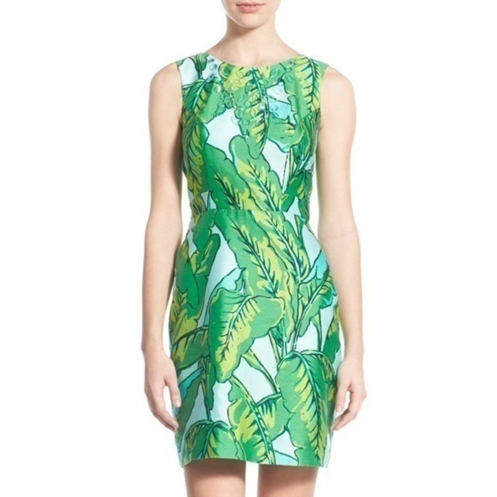 Vineyard Vines Banana Leaf Print Sheath Dress
Size 8